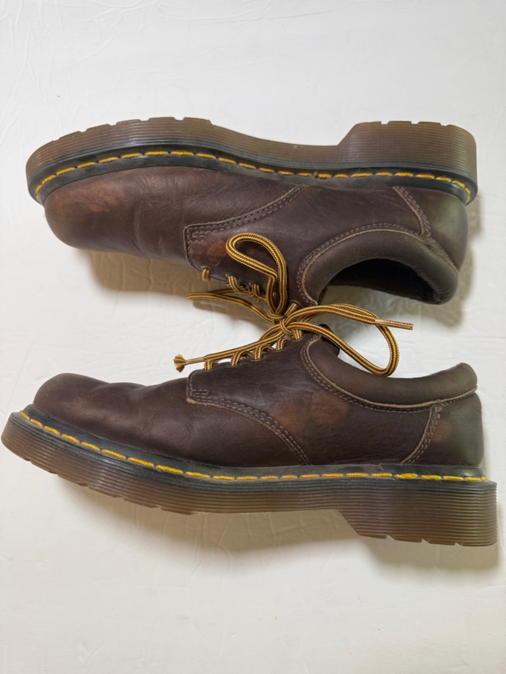 DR MARTENS 8053 Crazy Horse Brown Leather Oxford Shoes Y2K 90’s Academia US 7